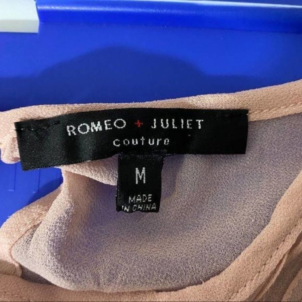 Romeo + Juliet Embroidered Long Sleeve Blouse M - Picture 3 of 6